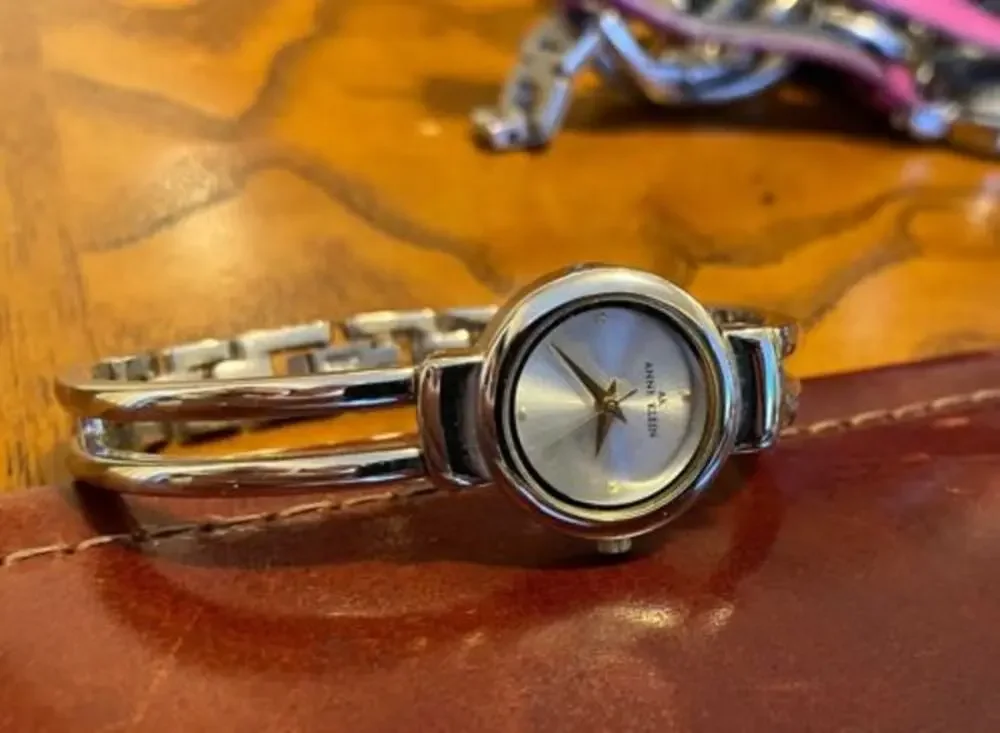 Women's Anne Klein Watch, Silver Tone with Gold Accents, Bracelet Band